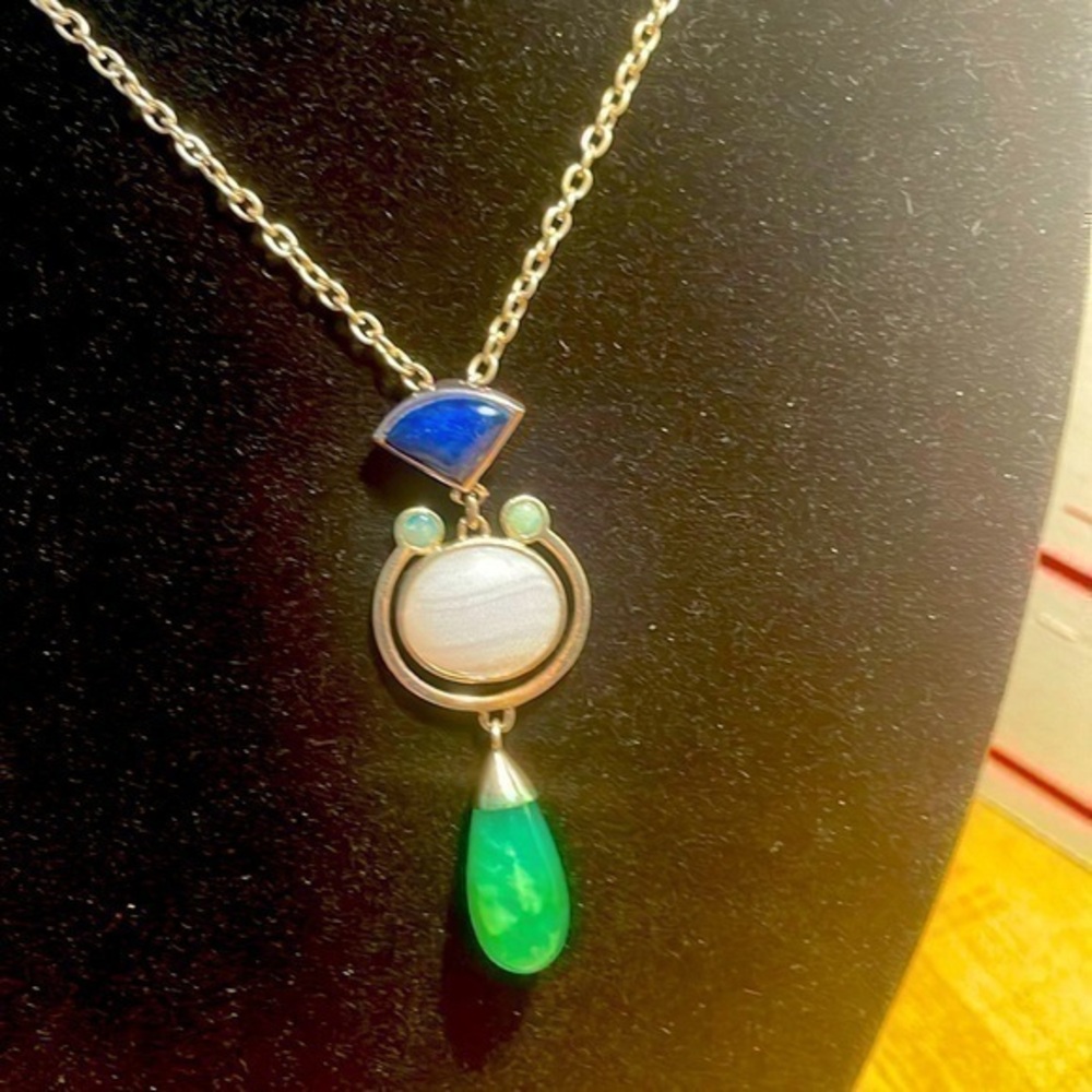Vintage Gemstone Necklace.#881